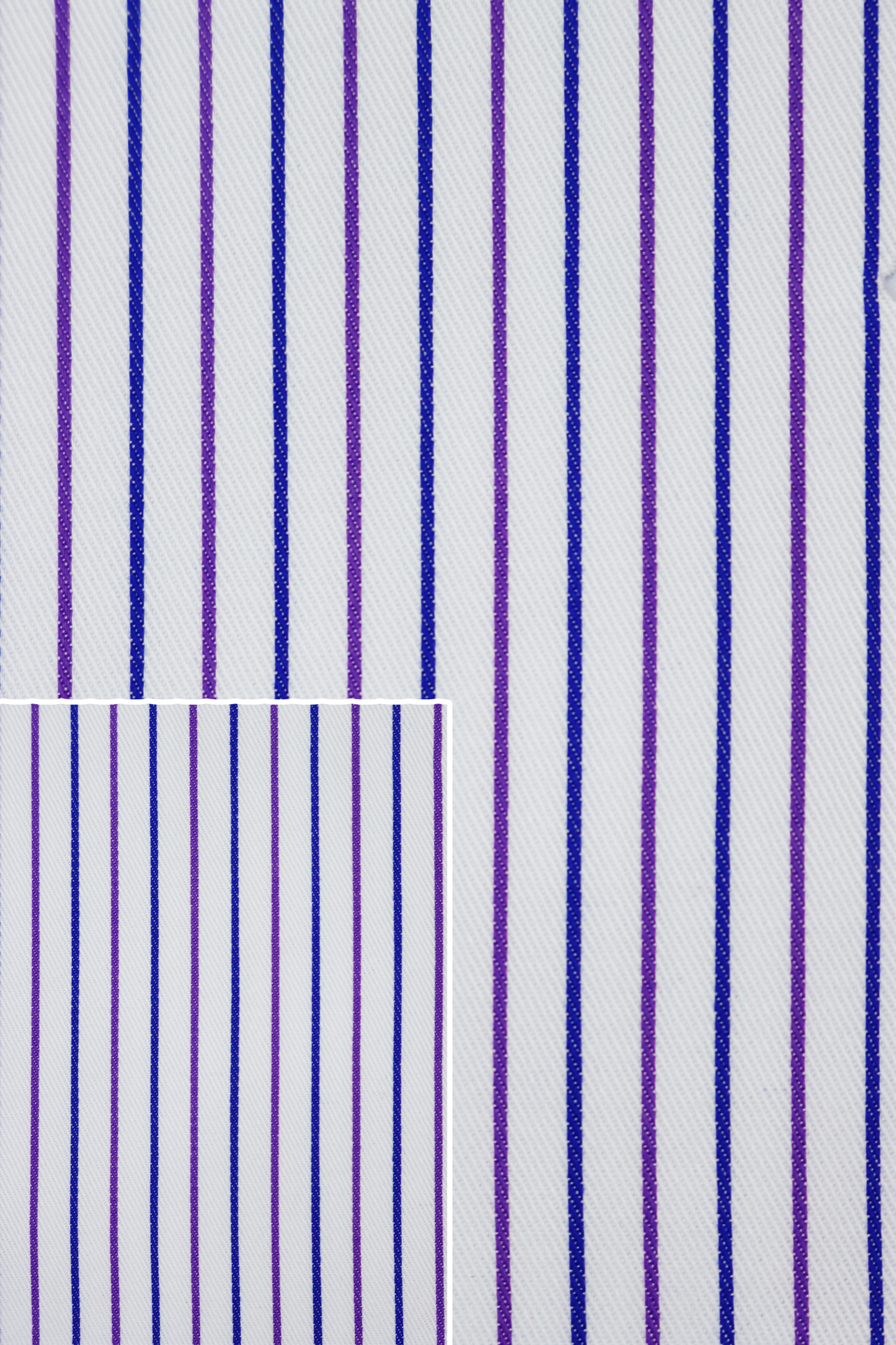 100% Cotton Blue & Purple Striped Shirt