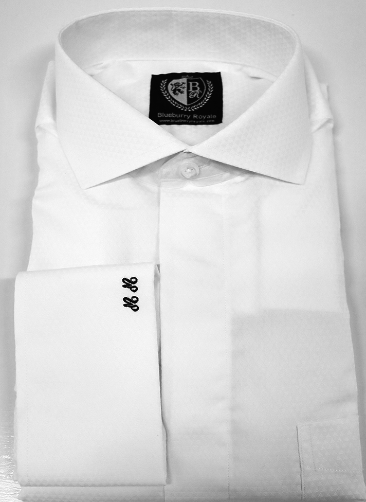 100% Cotton White on White Shirts