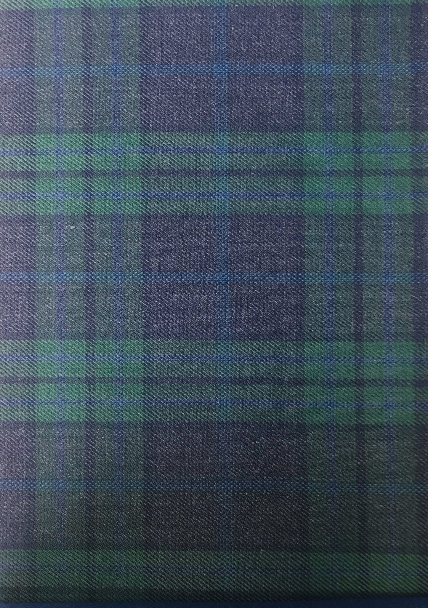 Blue With Green Plaid Wool Sports Jacket
