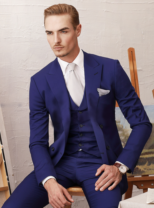 Classic 3 Piece Solid/Plain Suits