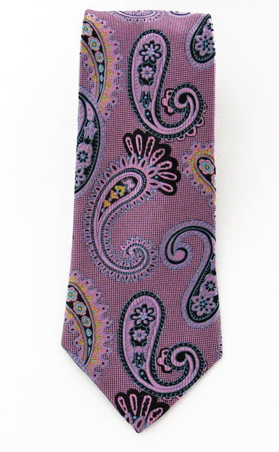 Purple/ Blue Classic Paisley Silk Tie